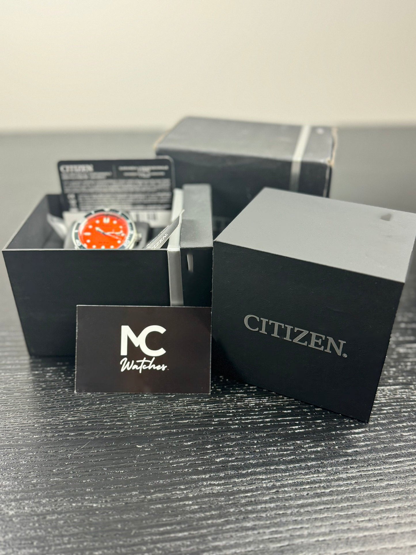 Citizen Marine Eco Drive Orange Dial