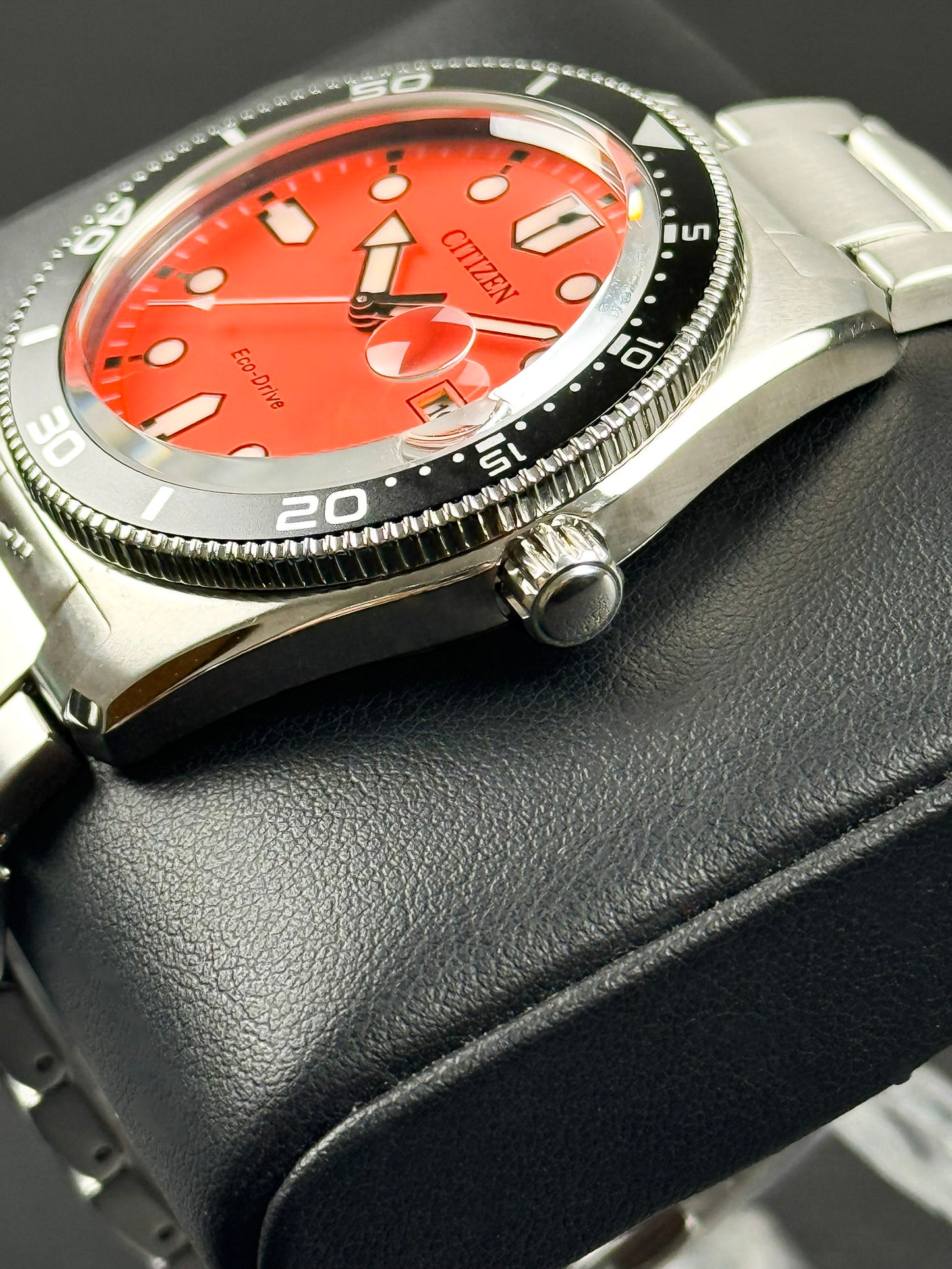 Citizen Marine Eco Drive Orange Dial