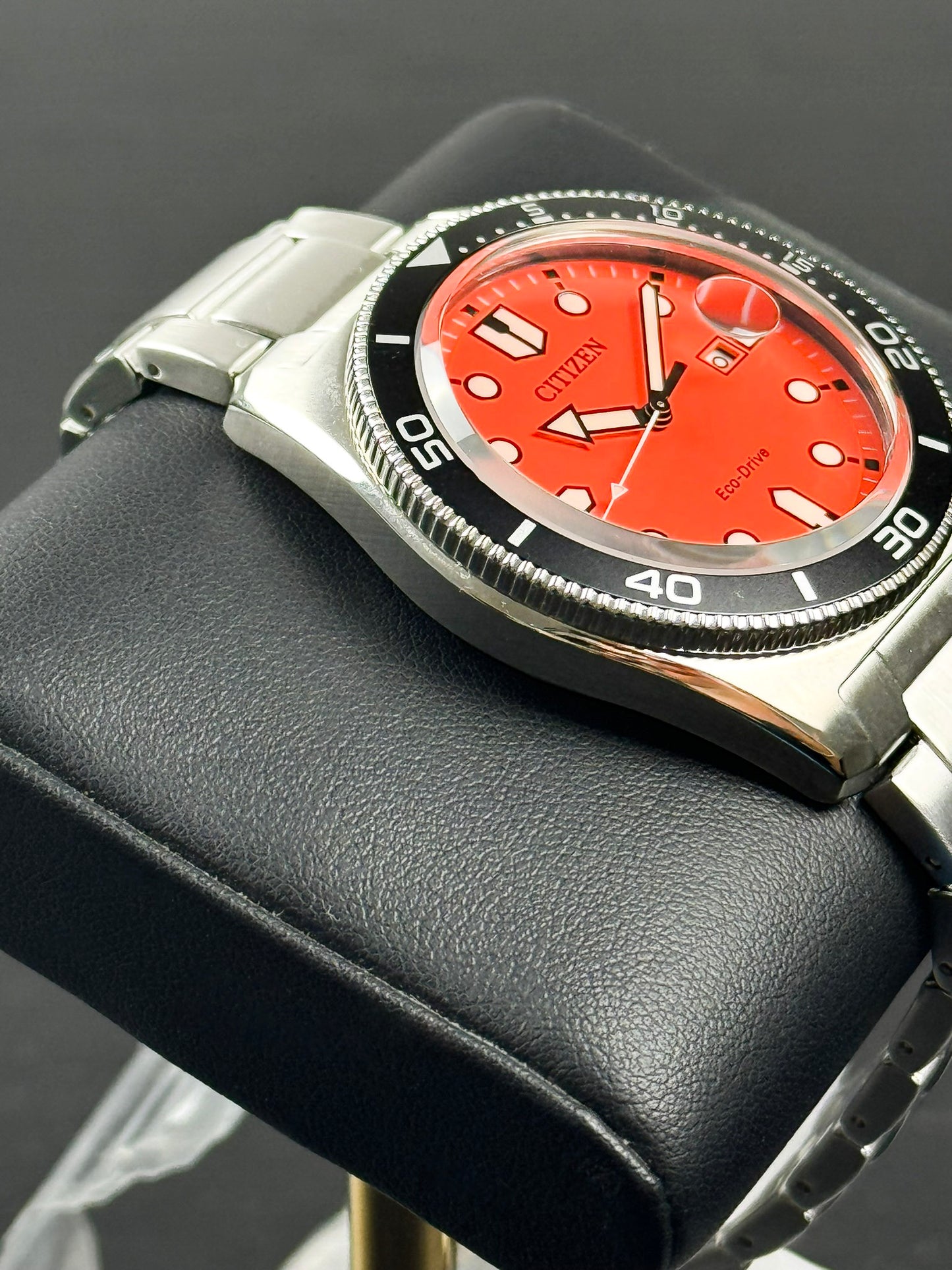 Citizen Marine Eco Drive Orange Dial