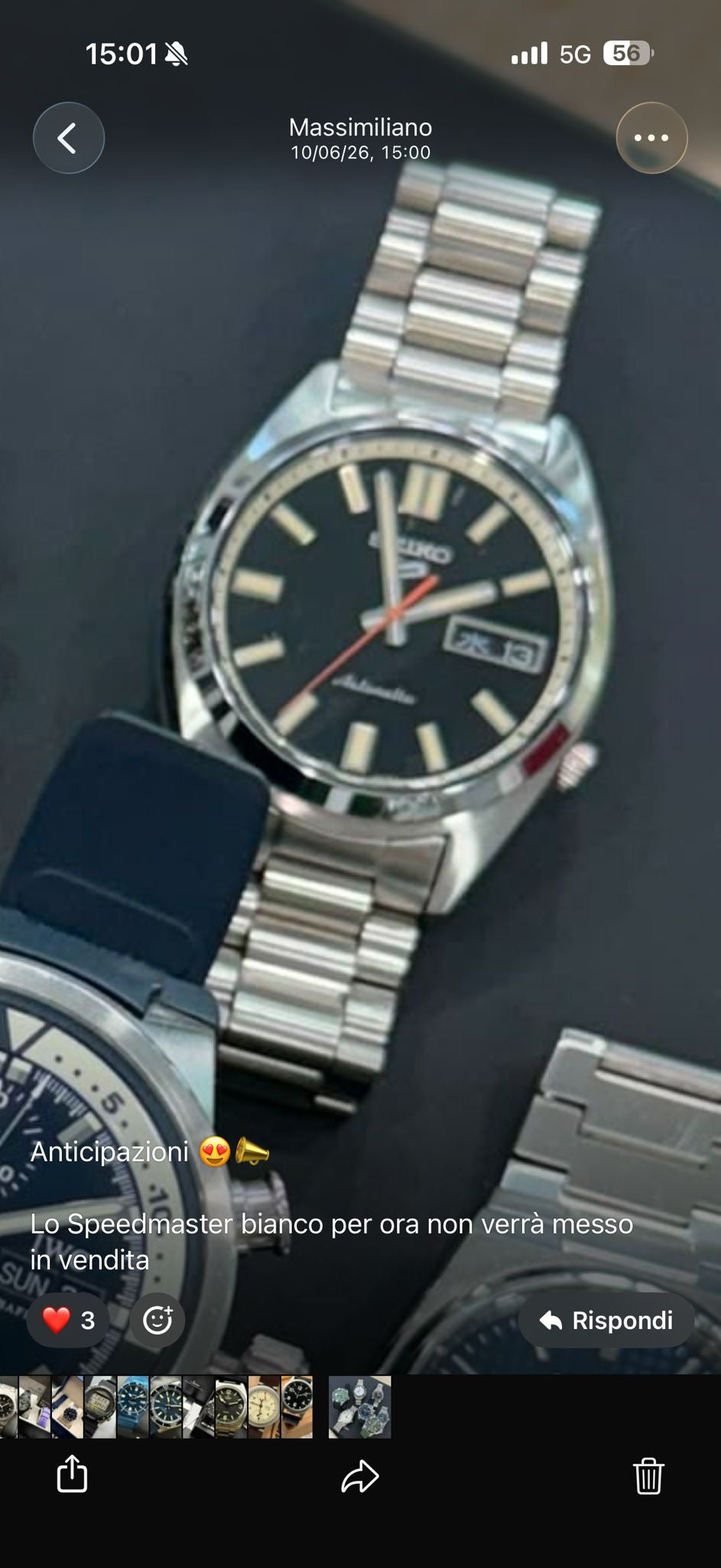 Edox Skydiver Neptunian