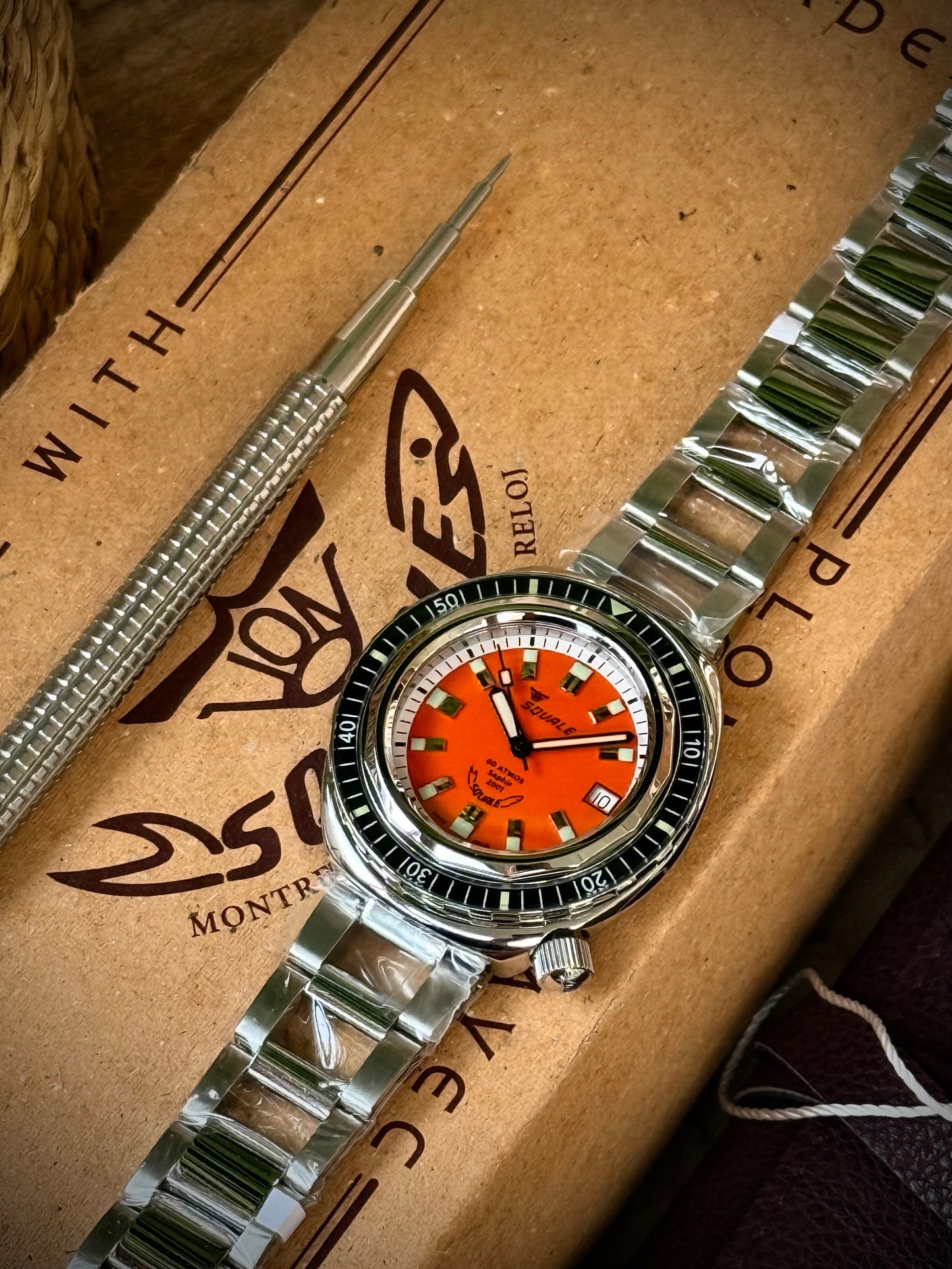 Squale 2001 Reverse Orange