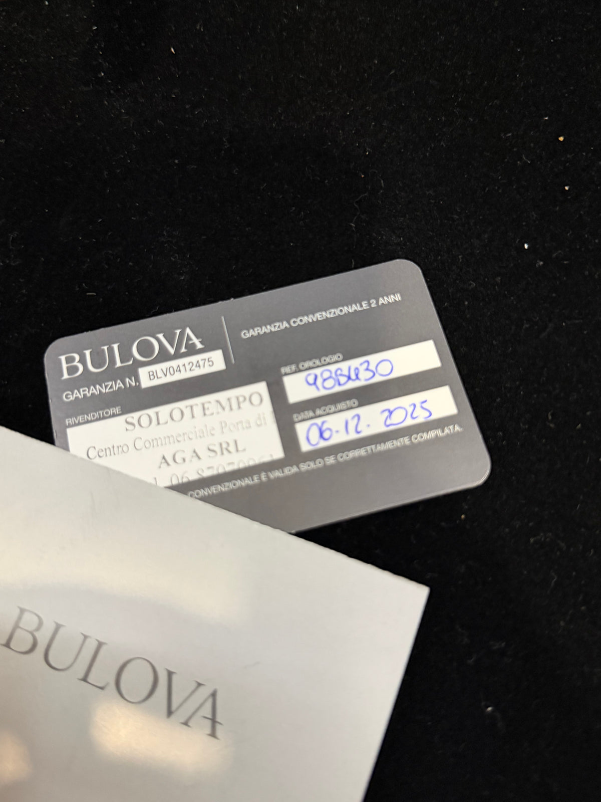 Bulova Rectangle 98B430