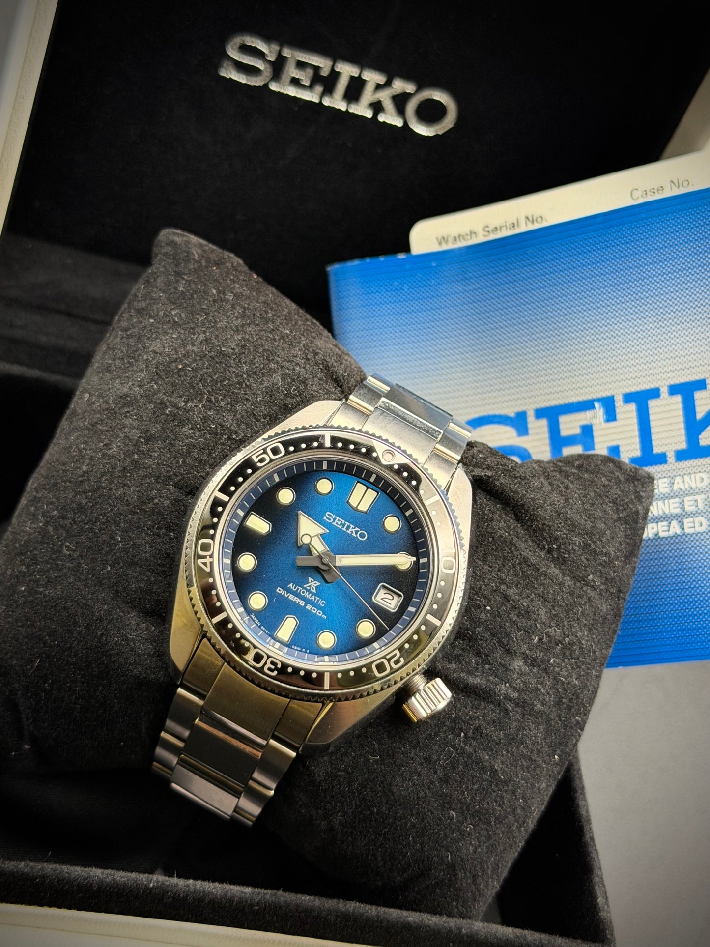 Seiko Baby Marinemaster 200 “Blu Hole”